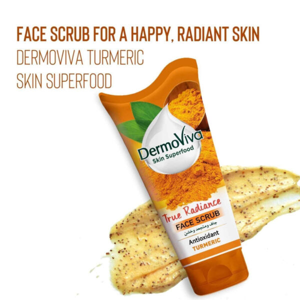 Dermoviva Face Scrub True Radiance Turmeric 150ml - Image 4