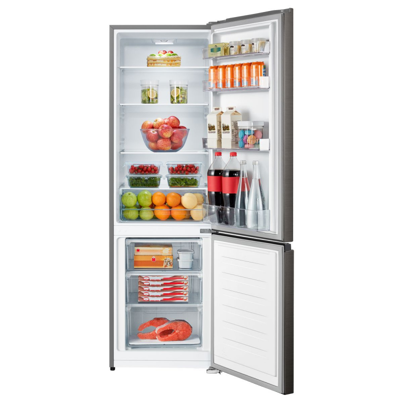 Hisense Refrigerator 264L Bottom Freezer, Double Doors, Titanium Silver H350BTS - Image 4
