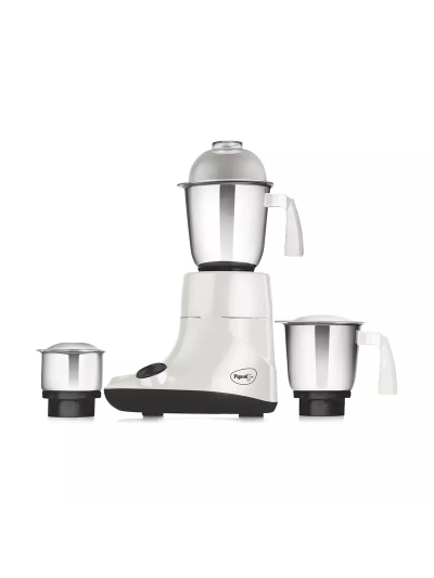 Pigeon Mixer Grinder 550w Powerful Motor with 3 Stainless Steel Jars for Dry Grinding Wet Grinding and Making Chutney Ivory