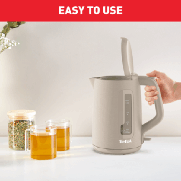 Tefal Morning Cordless Kettle 1.7L 2400W with Removable Washable Filter 360° Rotational Base One-Cup Indicator White KO2M0B27 - Image 6