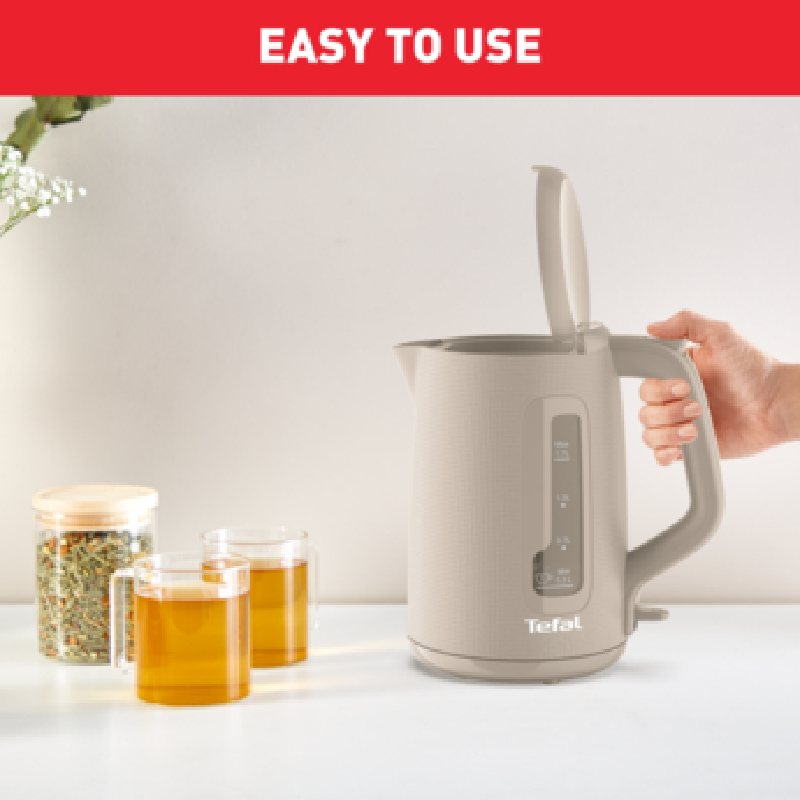 Tefal Morning Cordless Kettle 1.7L 2400W with Removable Washable Filter 360° Rotational Base One-Cup Indicator White KO2M0B27 - Image 6