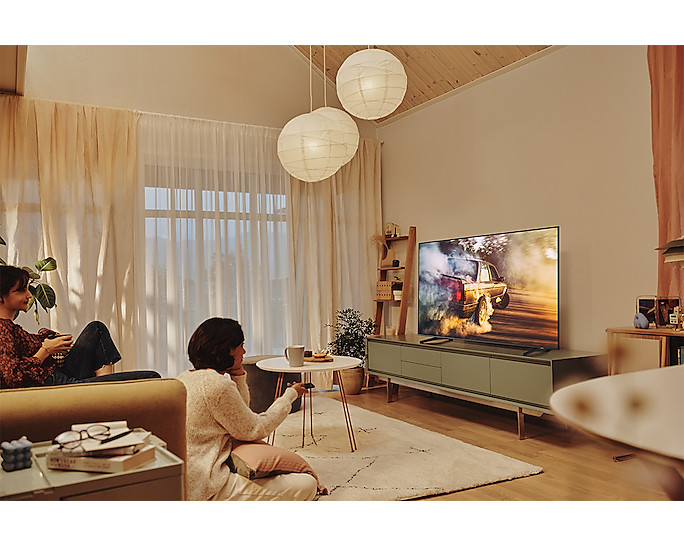 Samsung 85" LED 4K Crystal UHD Smart TV with Air Slim Design, Smart Hub, HDR, Motion Xcelerator, OTS Lite, Solarcell Remote 85BU8000