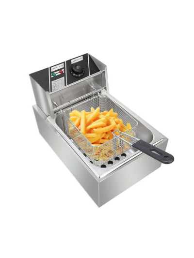 PMC Deep Fryer Single 2500W Electric 6L Stainless Steel Convection