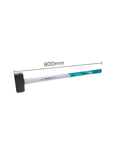 Total Stone Hammer Fiberglass Handle 4kg THT720416