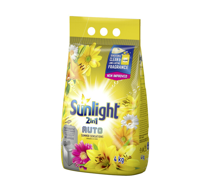 Sunlight Machine Wash 2in1 Auto Detergent 4kg Summer Sensations - Image 2