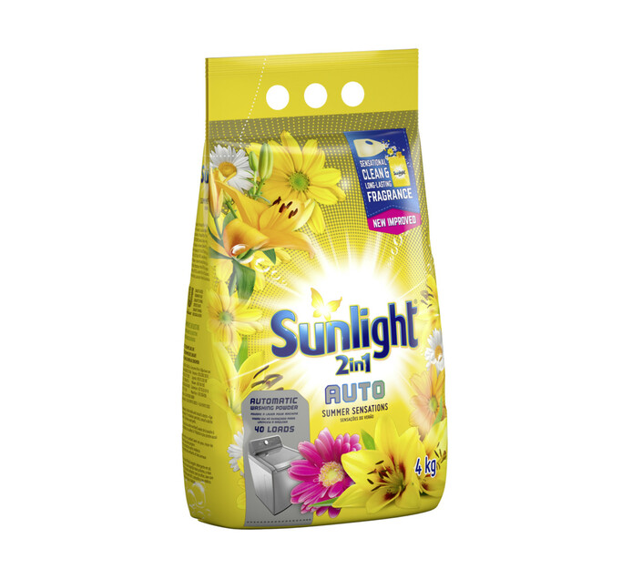 Sunlight Machine Wash 2in1 Auto Detergent 4kg Summer Sensations - Image 3
