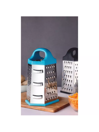 Supermom Hexa Slicer and Grater 7 in 1 Plastic Handle with Stainless Steel Body 573928
