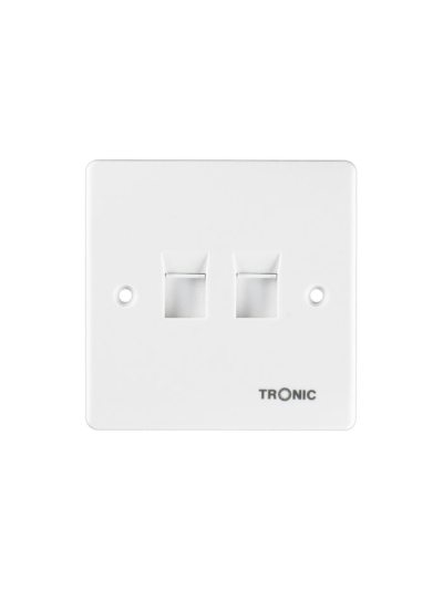 Tronic 2 Gang Data Socket