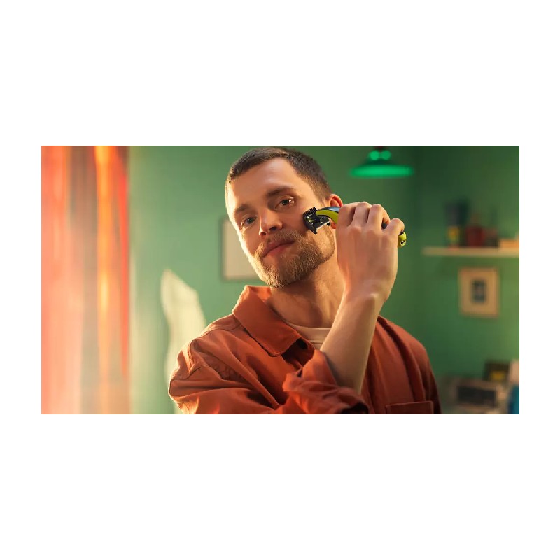 Philips 1 Blade Shaver/Trimmer, Rechargeable, Ni-MH Battery 8 Hours Recharge with a USB-A Cable, 45 Mins Runtime, 5 in 1 Adjustable Clip on Comb QP2724/10 - Image 2