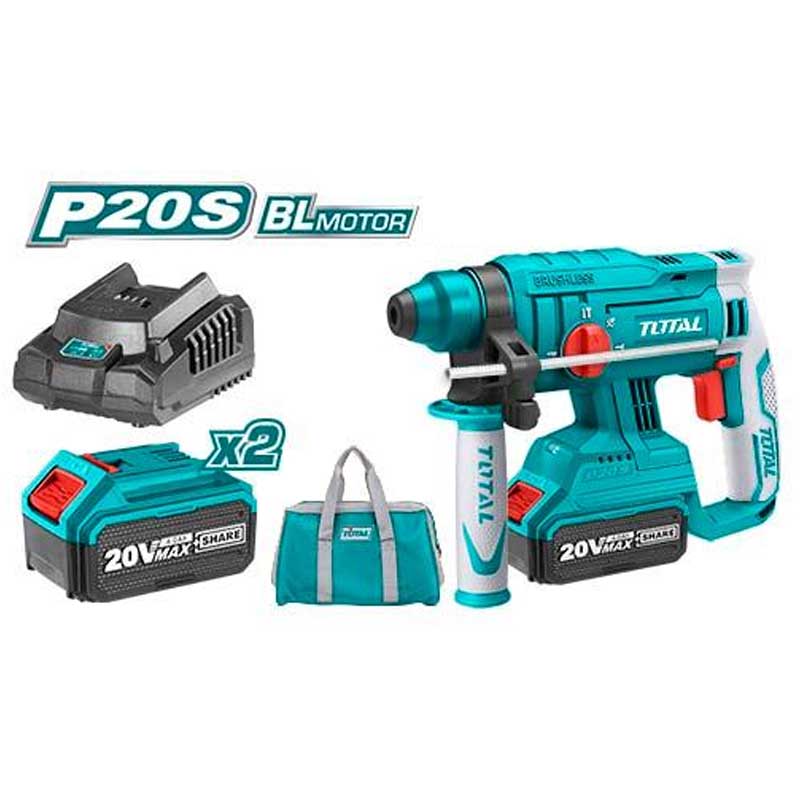 Total Rotary Hammer Drill Machine Cordless Li-Ion 20V TRHLI22012 - Image 2