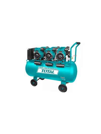 Total Air Compressor 100L Oil Free System, 2 Motors 4.8HP TCS3361008