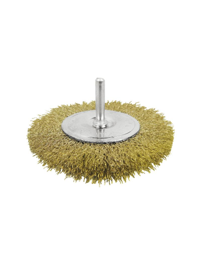 Total Circular Grinding Wire Brush 50mm 2" with Shank 1/4" for Drill TAC34021