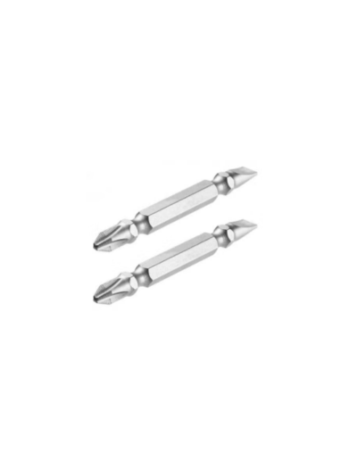 Total Magnetic Tip Screwdriver Bit PH2+SL6x1.0 65mm, S2 Industrial Steel 2pcs Set TAC16HL234