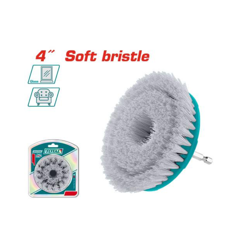 Total Soft Bristle Cleaning Brush 4" TACS1401 - Image 2