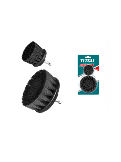 Total Hard Bristle Cleaning Brush 2" & 3.5" 2pcs Set TACH1235