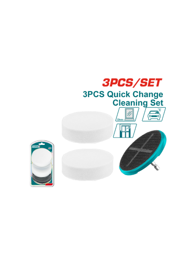 Total Soft Sponge 3.5" & Quick Change Backer 3pcs Set TAC35351