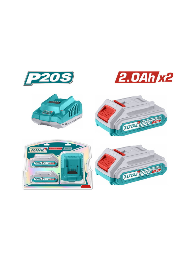 Total Cordless Lithium-ion Battery & Charger Kit 20V TFBCPK1222