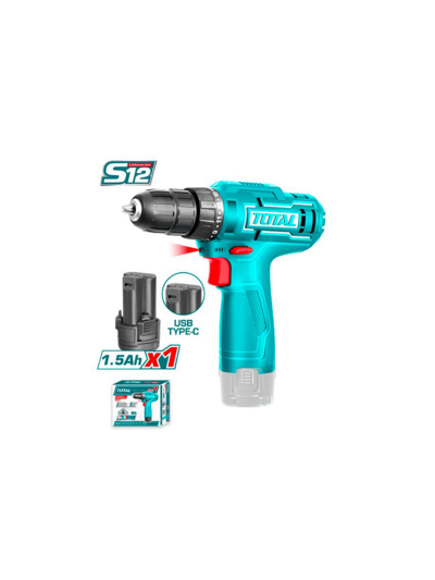 Total Drill Machine Cordless Lithium-ion 12V TDLI12428