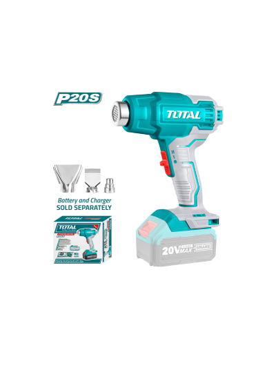 Total Heat Gun Cordless Lithium-ion 300/550°C 20V TBLI2002