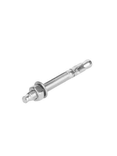 Total Galvanized Wedge Anchor 3/8"x3" Carbon Steel, Zinc Plated Finish THWWA3831 (Pack of 80pcs)