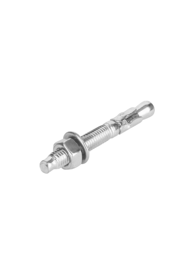 Total Galvanized Wedge Anchor 1/2"x2-3/4" Carbon Steel, Zinc Plated Finish THWWA212341 (Pack of 70pcs)