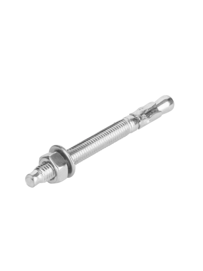 Total Galvanized Wedge Anchor 1/2"x5" Carbon Steel, Zinc Plated Finish THWWA2151 (Pack of 40pcs)