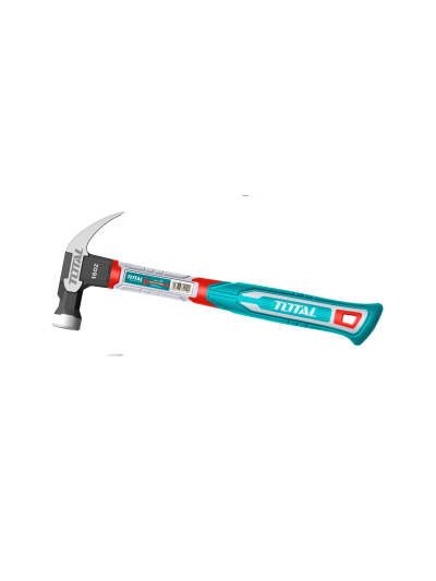 Total Claw Hammer 16oz/450g with Magnetic Nail Function, Drop-Forged Hammer Head THCH61016