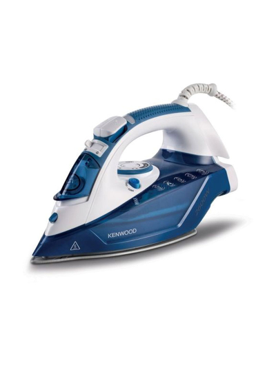 Kenwood Steam Iron 2600W with Ceramic Soleplate Auto Shut-Off Anti-Drip Anti-Calc Self Clean Continuous Steam Steam Burst Spray Function STP75.000WB