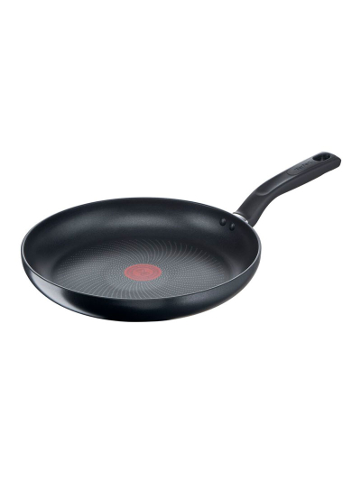 Tefal Total Induction Frypan 32cm Non Stick Thermo Signal Titanium Partials 100% Safe Frying Pan Black Aluminium G1520844