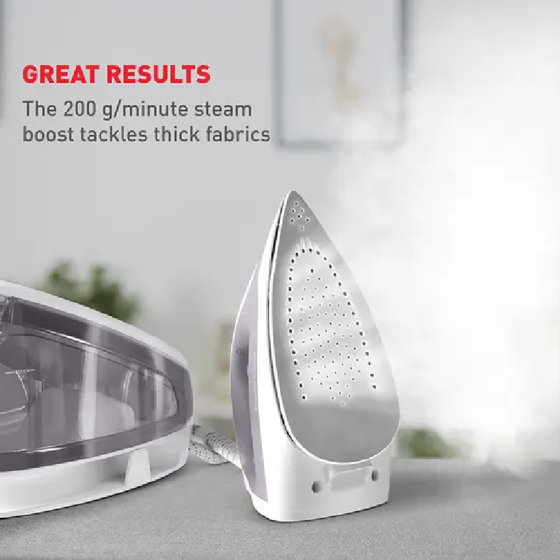 Tefal Express Optimal Steam Generator Iron 2200W with 1.2L Tank 1.6m Power Cord Ceramic Soleplate SV4111G0 - Image 6