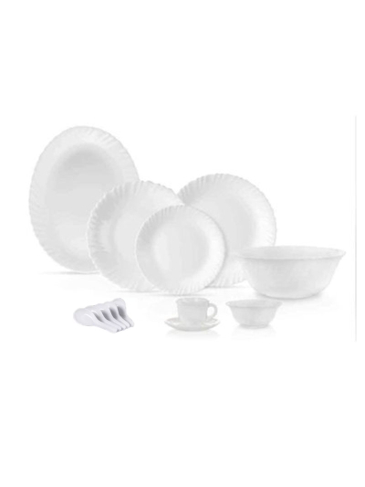 La Opala Dinner Set White Classique 38 Pieces LC038