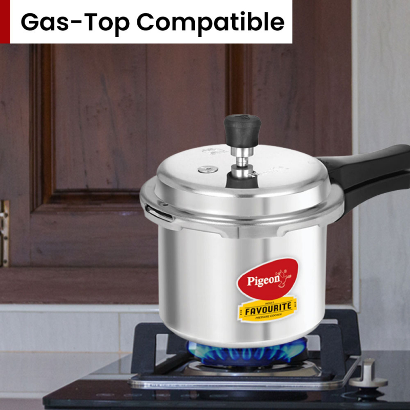 Pigeon Pressure Cooker 3L Deluxe Aluminium Outer Lid Gas Stove Compatible Ergonomically Designed Handle PP3 - Image 13