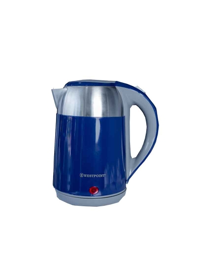 Westpoint Kettle 2L 2200W Stainless Steel Water Level Indicator Auto Switch Off 360 Rotative Base Card Storage Indicator Light WKTS-201822.IR