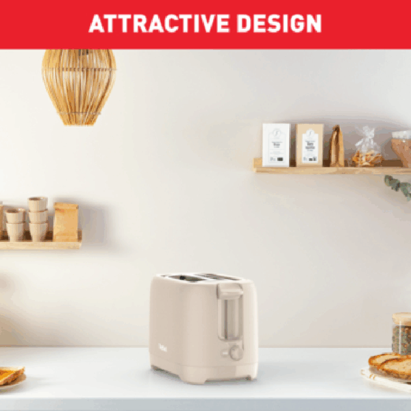 Tefal Morning 2 Slot Toaster 850W with Bun Warmer 7 Browning Levels Stop Function Plastic Body TT2M1B27 - Image 10