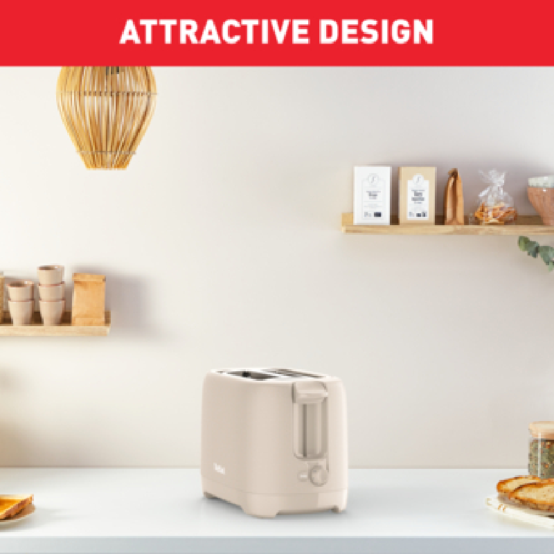 Tefal Morning 2 Slot Toaster 850W with Bun Warmer 7 Browning Levels Stop Function Plastic Body TT2M1B27 - Image 10