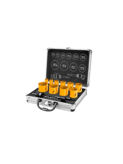 Ingco 12pcs Bi-Metal Hole Saw Set with Case AKH0121