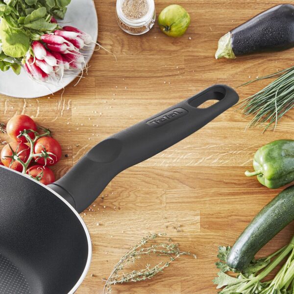 Tefal Dark Stone Cookware Set 11PCS Non Stick Thermo Signal 100% Safe Stewpots 22/24 CM + Lids Saucepan 18 CM Frypan 28 CM Wokpan 28 CM Spoon Ladle B491SB85 - Image 5