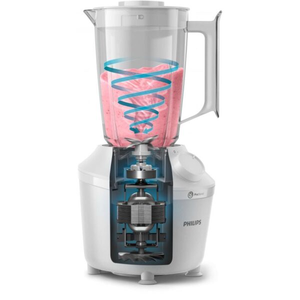 Philips Blender 450W 1L Jar, 2 Mills HR2041/30 - Image 2