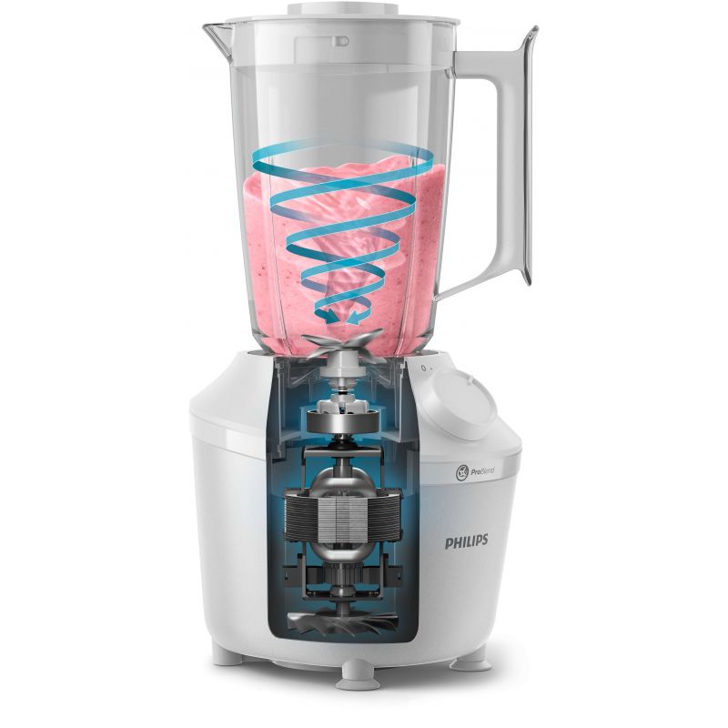 Philips Blender 450W 1L Jar, 2 Mills HR2041/30 - Image 2
