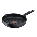 Tefal Unlimited Grill Pan 26x26CM Titanium Non Stick Anti Scratch Safe Non Stick G6 Unlimited Round Grillpan With Pouring Edge Frying Pan Black Cast Aluminum E2294074
