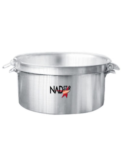 Nadstar Aluminum Sufuria 2pcs with Lid & Handle 72-76 Cookware Set Tope Cooking Pot with Lid and Handle for Commercial Use - Kitchen Heavy Duty