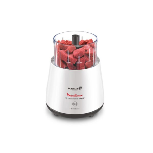 Moulinex Multi Moulinette Chopper 1000W, Powelix Blade Technology, 6 in 1 Functions Blade for Blending, Mixing and Chopping, Easy 1-2-3 Start Up, Ultra Powerful Motor, DPA144 - Image 3