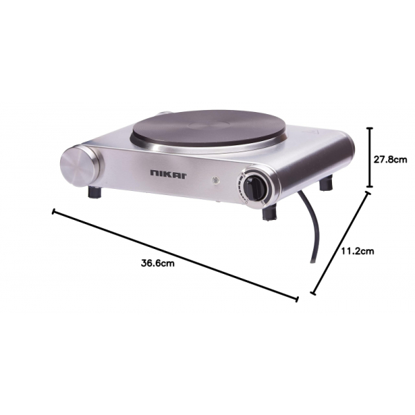 Nikai Electric Hot Plate 1 Plate 1500W Die Cast Iron Hotplates of 188MM Adjustable Thermostat Control NKTOE4N2 - Image 10