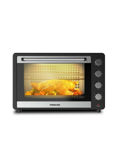 Nikai Oven 75L 2200W Oven Rotisserie Function & 120 Minutes Timer With Stay On Multiple Accessories High-Efficiency Heating Indicator Light - NT75RCZ