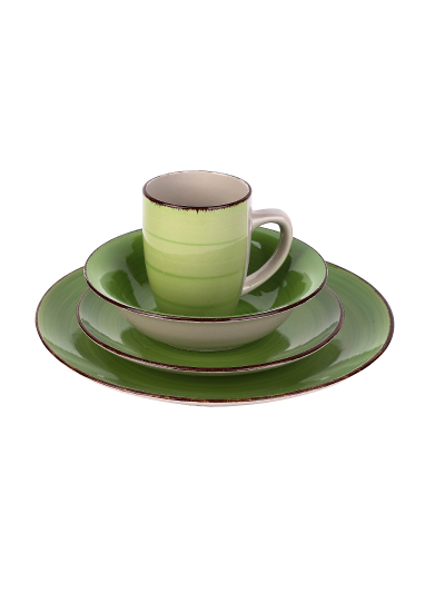 Nadstar Dinner Set 16pcs Porcelain Mug 4pcs Plate 4pcs Bowl 4pcs Soup Plate 4pcs 2023023