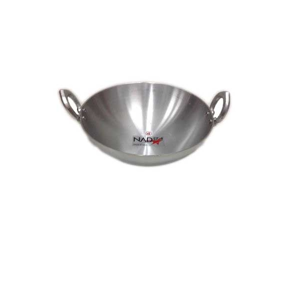 Nadstar Aluminium Karai 12" No5 Heavy Base Aluminum Kadai Deep Frying Kadai with Handle for Kitchen - Image 7
