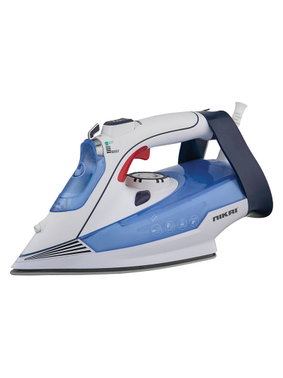 Nikai Steam Iron 2200W 320ml Non Stick Soleplate Ceramic Non Stick Soleplate Dry / Spray / Steam Iron Flexible 360’ Swivel Cord Guard NSI909TSX