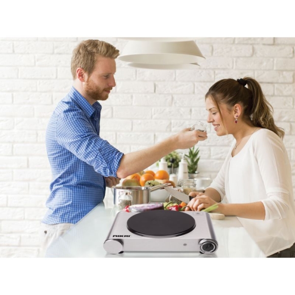 Nikai Electric Hot Plate 1 Plate 1500W Die Cast Iron Hotplates of 188MM Adjustable Thermostat Control NKTOE4N2 - Image 6