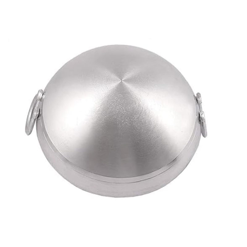 Nadstar Aluminium Karai 12" No5 Heavy Base Aluminum Kadai Deep Frying Kadai with Handle for Kitchen - Image 5