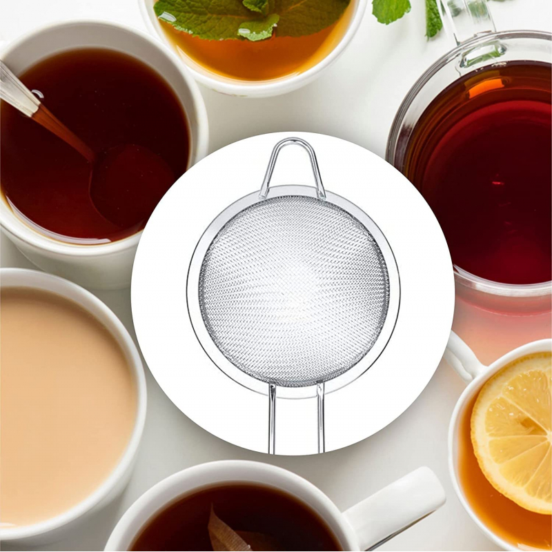 Nadstar Strainer Stainless Steel 18 CM Multipurpose Kitchen Tea Strainer 2023006 - Image 6